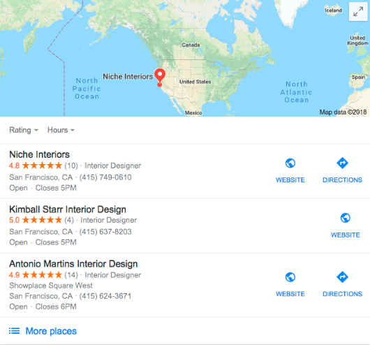 Local SEO for Interior Designers